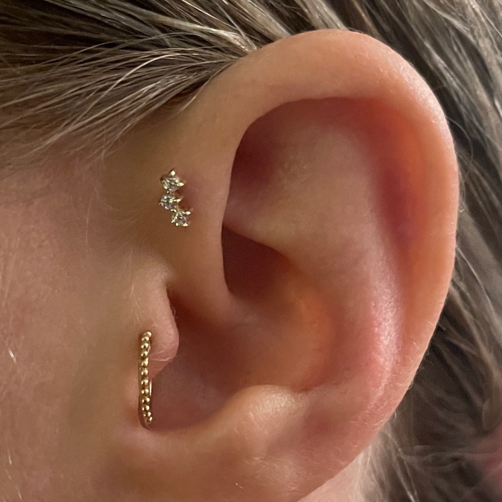 BVLA Gold & Diamond Earring